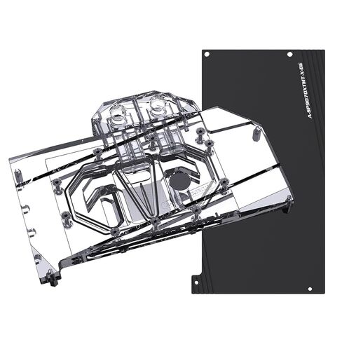 GPU Waterblock Water Cooling Block Use for Sapphire Radeon RTX7900 XTX Nitro+, RTX7900 XT Pulse Graphics Card/Copper GPU Cooler Water Block with Metal Backplate/RGB Aura 5V RBW in Kuwait