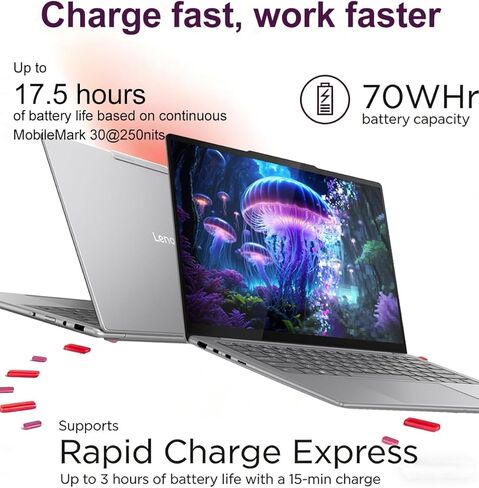 Lenovo Slim 7i Aura Edition AI Laptop (14" FHD+ OLED Touchscreen, Intel Core Ultra 7 258V, 32GB DDR5, 1TB SSD) Copilot+ PC, Ultra-Thin, 17-Hr Battery Life, 5MP IR Webcam, Wi-Fi 7, Win 11 Pro in Saudi Arabia