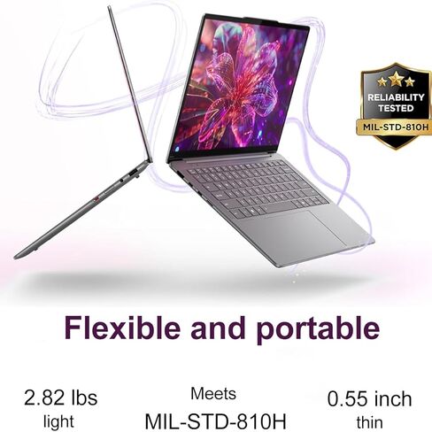 Lenovo Slim 7i Aura Edition AI Laptop (14" FHD+ OLED Touchscreen, Intel Core Ultra 7 258V, 32GB DDR5, 1TB SSD) Copilot+ PC, Ultra-Thin, 17-Hr Battery Life, 5MP IR Webcam, Wi-Fi 7, Win 11 Pro in Saudi Arabia