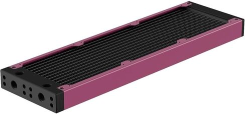 PrimoChill 360SL (30mm) EXIMO Modular Radiator, Black POM, 3x120mm, Triple Fan (R-SL-BK36) Available in 20+ Colors, Assembled in USA and Custom Watercooling Loop Ready - Candy Purple in Saudi Arabia
