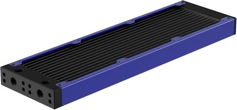 PrimoChill 360SL (30mm) EXIMO Modular Radiator, Black POM, 3x120mm, Triple Fan (R-SL-BK36) Available in 20+ Colors, Assembled in USA and Custom Watercooling Loop Ready - Candy Purple in Saudi Arabia