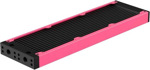 PrimoChill 360SL (30mm) EXIMO Modular Radiator, Black POM, 3x120mm, Triple Fan (R-SL-BK36) Available in 20+ Colors, Assembled in USA and Custom Watercooling Loop Ready - Candy Purple in Saudi Arabia