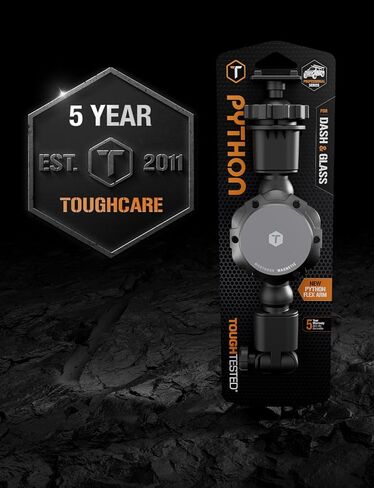 حامل هاتف مغناطيسي من ToughTested MagTough Python للسيارة، لوحة قيادة متوافقة مع MagSafe وحامل على الزجاج الأمامي مع ذراع مرن، قاعدة كأس شفط، دوران 360 درجة لهاتف iPhone والحافظات المغناطيسية in Kuwait