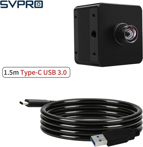 SVPRO USB3.0 Camera, 20MP USB Camera for Computer, High Resolution 5K Webcam with 95°(H) No Distortion Lens and Metal Case, AR2020 Ultra HD UVC Cam for Windows, Linux, MacOS, Android in Kuwait