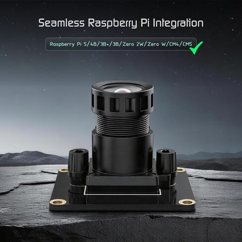 وحدة كاميرا 5 ميجابكسل لمستشعر Raspberry Pi الأصلي STARVIS IMX335، 2592x1944@30FPS، زاوية واسعة 99 درجة FOV، مرشح IR، MIPI CSI-2 لـ Pi 5/4B/3B+/Zero/CM4/CM5 in Kuwait
