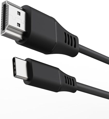 كابل ZUMWALT HDMI إلى USB C بطول 3.3 قدم لنقل فيديو موسع لشاشة الكمبيوتر المحمول، متوافق مع الكمبيوتر المحمول الذي يفتقر إلى منافذ Type-C كاملة المواصفات in Kuwait