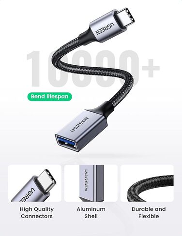 محول USB C إلى USB من UGREEN (عبوة من قطعتين) حزمة محول USB C إلى USB 3.1 الجيل الأول in Kuwait