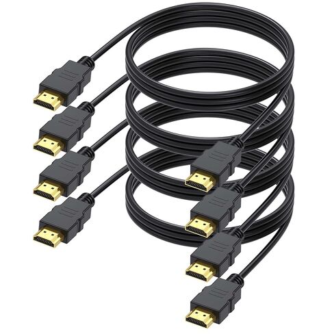 كابل HDMI بطول 10 أقدام 4 حزم، سلك محمي بكابل HDMI 2.0 4K، كابل HDMI إلى HDMI بطول 10 أقدام، حزمة متعددة عالية السرعة مع HDR، Ethernet/ARC، HDCP 2.2 متوافق مع جهاز العرض، الشاشة، مكبرات الصوت، تلفزيون Roku/LG، PS4/PS5 in Kuwait