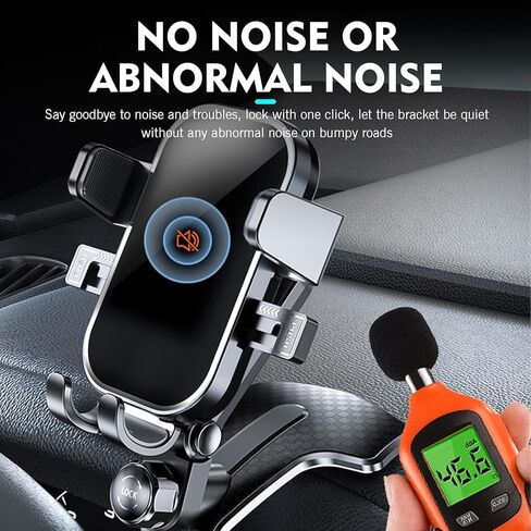 Car Dashboard Phone Holder, Clip-on Dash Cell Phone Holder Mount, 360 Degree Rotation Dashboard Smartphone Mount, Universal for 4 to 7.2 Inch Smartphones (Black) in Kuwait
