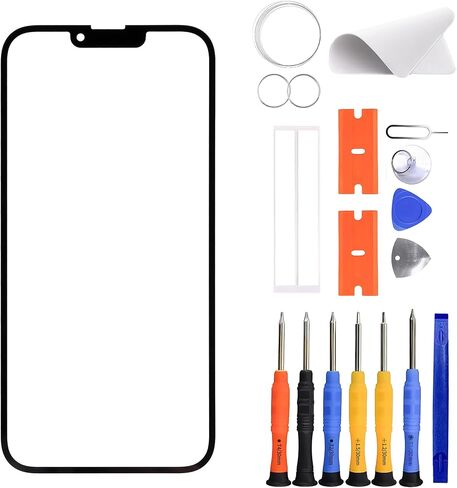 New Touch Screen Digitizer Replacement Compatible with iPhone 13 Pro Max [6.7 inch] A2643, A2484, A2641, A2644, A2645 with Specialized Repair Tools Kit. (No LCD Digitizer)-with OCA Adhesive in Kuwait