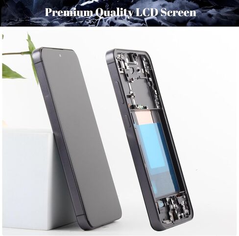 TFT لهاتف Samsung Galaxy S24 FE شاشة LCD لشاشة Samsung SM-S721B SM-S721U استبدال شاشة SM-S721W SM-S7210 شاشة LCD SM-S721N طقم إصلاح مجموعة رقمنة اللمس (6.7 بوصة، أسود مع إطار) in Kuwait