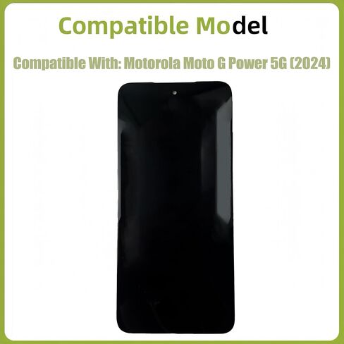 LCD Display [with Fingerprint Function] Compatible with Motorola Moto G Power 5G 2024 [6.7 inch] XT2415V Screen Touch Digitizer Assembly LCD Display with Repair kit in Kuwait