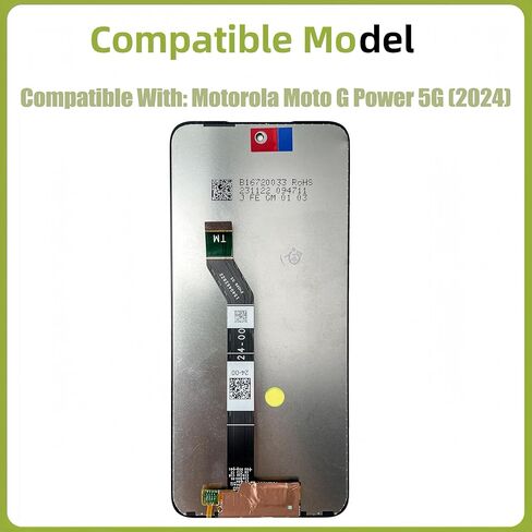 LCD Display [with Fingerprint Function] Compatible with Motorola Moto G Power 5G 2024 [6.7 inch] XT2415V Screen Touch Digitizer Assembly LCD Display with Repair kit in Kuwait