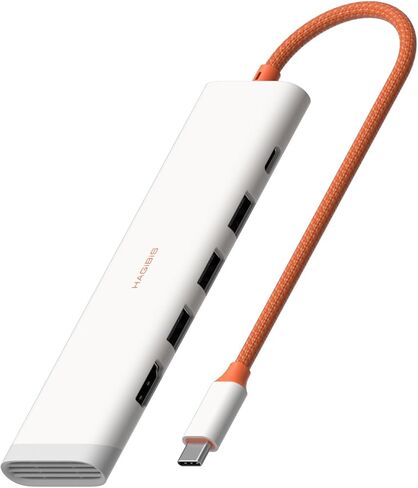 Hagibis USB-C Hub, 5 in 1 Multiport USB C Splitter Ultra Slim Heat Dissipation Docking Station with 1000Mbps RJ45, USB3.0 * 3 and 5V/3A Power Supply for MacBook Laptops iPad External SSDs (KZWN01R) in Kuwait