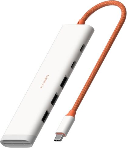 Hagibis USB-C Hub, 5 in 1 Multiport USB C Splitter Ultra Slim Heat Dissipation Docking Station with 1000Mbps RJ45, USB3.0 * 3 and 5V/3A Power Supply for MacBook Laptops iPad External SSDs (KZWN01R) in Saudi Arabia
