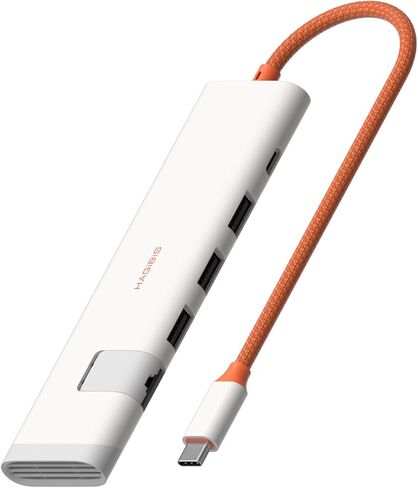 Hagibis USB-C Hub, 5 in 1 Multiport USB C Splitter Ultra Slim Heat Dissipation Docking Station with 1000Mbps RJ45, USB3.0 * 3 and 5V/3A Power Supply for MacBook Laptops iPad External SSDs (KZWN01R) in Saudi Arabia