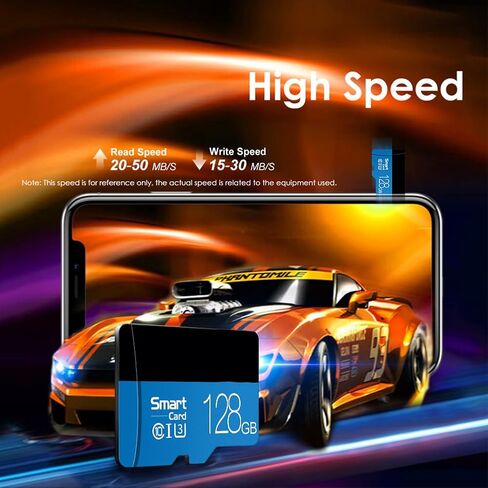 128GB High Speed Memory Card, Universal Micro SD Card for Dash Cam, Surveillance Camera and Smart Electronic Devices Storage, B in Kuwait