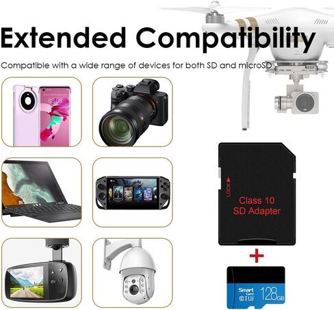 128GB High Speed Memory Card, Universal Micro SD Card for Dash Cam, Surveillance Camera and Smart Electronic Devices Storage, B in Kuwait