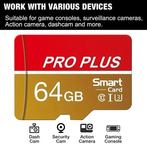 High-Speed MicroSD Memory Card U3 Class 10 Fast Read/Write 8GB-128GB for Smartphones, Tablets, Security Cameras, 8G in Kuwait