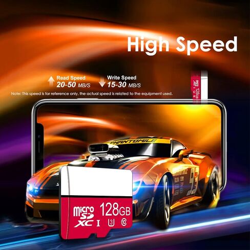 128GB High Speed Memory Card, Universal Micro SD Card for Dash Cam, Surveillance Camera and Smart Electronic Devices Storage, C in Kuwait