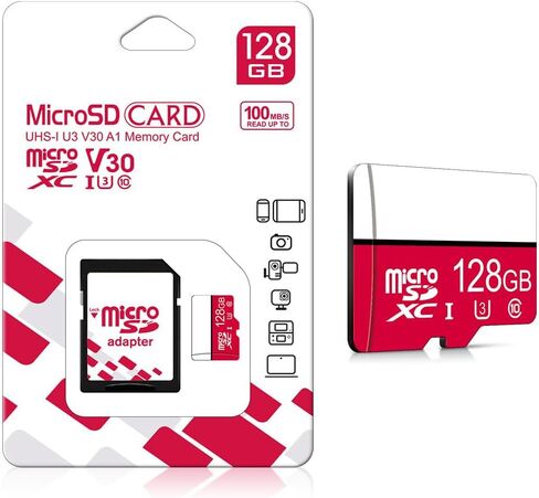 128GB High Speed Memory Card, Universal Micro SD Card for Dash Cam, Surveillance Camera and Smart Electronic Devices Storage, C in Kuwait