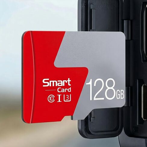 بطاقة ذاكرة عالية السرعة سعة 128 جيجابايت، بطاقة Micro SD عالمية لكاميرا داش كام وكاميرا المراقبة وتخزين الأجهزة الإلكترونية الذكية، E in Kuwait