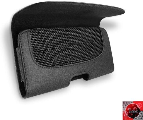 لـ LG X Charge Case، وLG X Charge Leather Pouch؛ حافظة جلدية TMAN® مع إغلاق مغناطيسي مع مشبك حزام وحلقات حزام للكريكيت LG X Charge M327 مع حافظة Otterbox in Kuwait