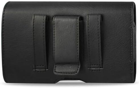 لـ LG X Charge Case، وLG X Charge Leather Pouch؛ حافظة جلدية TMAN® مع إغلاق مغناطيسي مع مشبك حزام وحلقات حزام للكريكيت LG X Charge M327 مع حافظة Otterbox in Kuwait