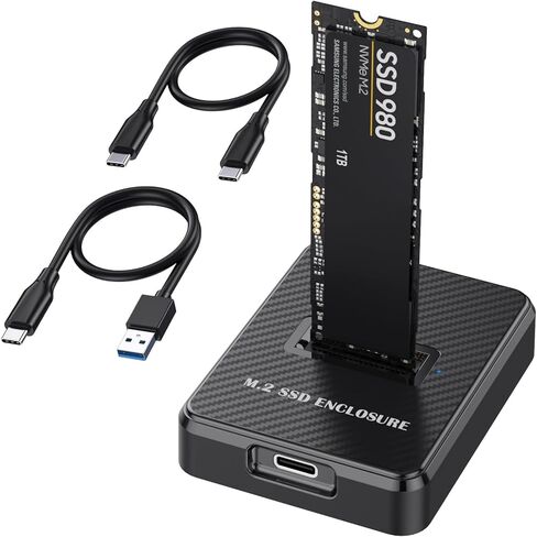 M.2 SSD to USB-C Adapter 10Gbps Support NVMe (M Key, B+M Key) & SATA (B+M Key) SSD up to 8TB M.2 SSD Enclosure in Kuwait