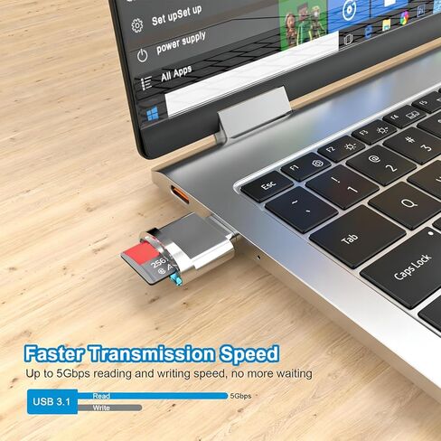 USB-C Card Reader USB 2.0 Adapter, Compact Metal Type C to Micro SD SDXC TF, for Phone Tablet Laptop, Silvery in Kuwait
