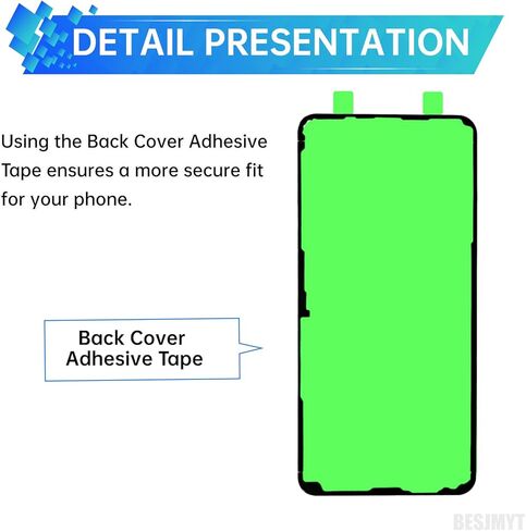3PCS Battery Door Cover Adhesive Tape for Samsung Galaxy S21 FE 5G Back Cover Sticker Adhesive Tape Glue Replacement for samsungs21 fe 5g SM-G990U SM-G990U1 in Kuwait