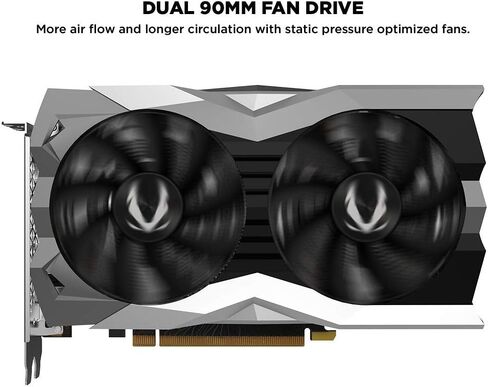 ZOTAC Gaming GeForce RTX 2060 Twin Fan 6GB GDDR6 192-bit Gaming Graphics Card, Super Compact, IceStorm 2.0, ZT-T20600F-10M (Renewed) in Kuwait