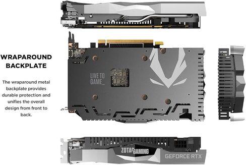 ZOTAC Gaming GeForce RTX 2060 Twin Fan 6GB GDDR6 192-bit Gaming Graphics Card, Super Compact, IceStorm 2.0, ZT-T20600F-10M (Renewed) in Kuwait