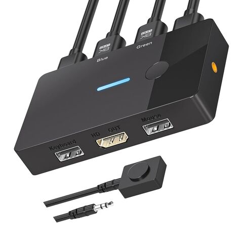8K @ 60 هرتز KVM محول الكمبيوتر المحمول المضيف مشاركة USB إلى جهاز HDTV لوحة المفاتيح المشتركة استبدال الملحقات لوحة المفاتيح KVM in Kuwait