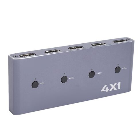Bewinner 4K 60Hz HDMI KVM with USB 2.0 for 4 Computers, 4 Port Switcher Share One Monitor & USB Devices, Support CEC VRR ALLM, Aluminum Housing in Kuwait