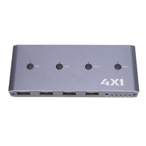 Bewinner 4K 60Hz HDMI KVM with USB 2.0 for 4 Computers, 4 Port Switcher Share One Monitor & USB Devices, Support CEC VRR ALLM, Aluminum Housing in Kuwait