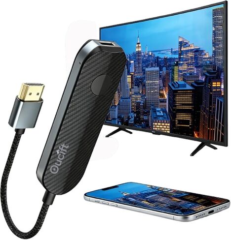 مستقبل إرسال محول عرض HDMI لاسلكي لجهاز تدفق Flix Stick 4k 1080p محول بلوتوث لشاشة iOS iPhone iPad TV WiFi محول موسع محول التلفزيون الذكي in Kuwait