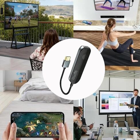 مستقبل إرسال محول عرض HDMI لاسلكي لجهاز تدفق Flix Stick 4k 1080p محول بلوتوث لشاشة iOS iPhone iPad TV WiFi محول موسع محول التلفزيون الذكي in Kuwait