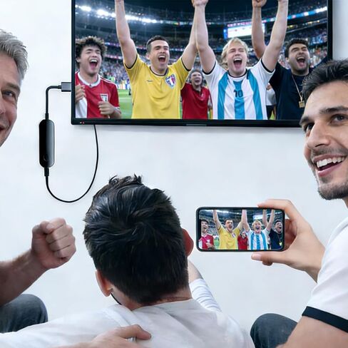 مستقبل إرسال محول عرض HDMI لاسلكي لجهاز تدفق Flix Stick 4k 1080p محول بلوتوث لشاشة iOS iPhone iPad TV WiFi محول موسع محول التلفزيون الذكي in Kuwait
