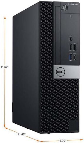 Dell Optiplex 7060 SFF Desktop Computer i7-8700 3.0GHz 16GB DDR4 Ram New 512GB NVMe M.2 SSD Built-in WiFi & Bluetooth HDMI Wireless Keyboard & Mouse Dual Monitor Support Windows 11 Pro (Renewed) in Kuwait