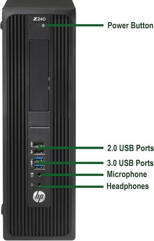 كمبيوتر مكتبي HP Z240 SFF، ومعالج Intel Core i5 6500 بسرعة 3.2 جيجا هرتز، وذاكرة الوصول العشوائي DDR4 بسعة 16 جيجابايت، ومحرك أقراص NVMe SSD بسعة 512 جيجابايت، وواي فاي | بلوتوث، لوحة مفاتيح وماوس لاسلكي، Windows 11 (متجدد) in Kuwait