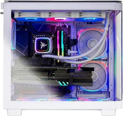 كمبيوتر مكتبي Skytech Gaming King 95، Ryzen 7 9700X 3.8 جيجا هرتز (5.5 جيجا هرتز)، NVIDIA RTX 5070 Ti 16 جيجا، 2 تيرابايت Gen4 NVMe SSD، 32 جيجا DDR5 RAM 6000 RGB، 850 وات ذهبي ATX 3 PSU، 360 مم ARGB AIO، واي فاي، ويندوز 11 in Kuwait