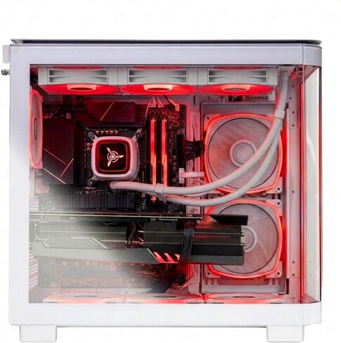 كمبيوتر مكتبي Skytech Gaming King 95، Ryzen 7 9700X 3.8 جيجا هرتز (5.5 جيجا هرتز)، NVIDIA RTX 5070 Ti 16 جيجا، 2 تيرابايت Gen4 NVMe SSD، 32 جيجا DDR5 RAM 6000 RGB، 850 وات ذهبي ATX 3 PSU، 360 مم ARGB AIO، واي فاي، ويندوز 11 in Kuwait