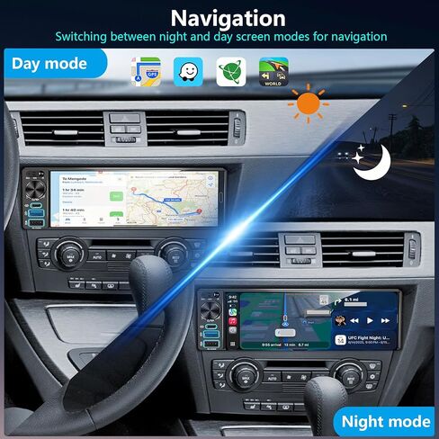 ستيريو السيارة أحادي الدين من REAKOSOUND - قم بترقية سيارتك القديمة، 6.5 بوصة مع Apple CarPlay اللاسلكي وAndroid Auto، راديو السيارة مع بلوتوث، كاميرا احتياطية جاهزة، FM/USB/SWC/MIC in Kuwait