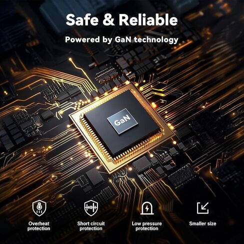 كتلة شاحن USB C بقدرة 65 وات، PPS GaN، محول طاقة مدمج قابل للطي بثلاثة منافذ، محطة شحن سريعة من النوع C متوافقة مع MacBook وGalaxy S24 وiPhone 16/15Pro وSwitch وSteam Deck وGalaxy S24 أسود in Kuwait
