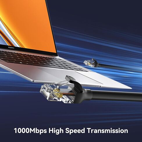 كابل إيثرنت BENFEI Cat 6 بطول 30 قدمًا، كابل شبكة 250 ميجاهرتز 10 جيجابت في الثانية، كابل RJ45 LAN لشبكة 10/100/1000/10000 ميجابت في الثانية، متوافق مع جهاز التوجيه والمودم ووحدة تحكم الألعاب وأجهزة البث والكمبيوتر المحمول والكمبيوتر الشخصي in Kuwait