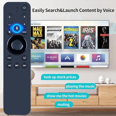 RETROSUN All URC1110 جهاز التحكم عن بعد الصوتي البديل لـ Apple TV HD و4K TV Box، يدعم Siri in Kuwait