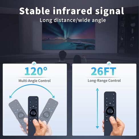 RETROSUN All URC1110 جهاز التحكم عن بعد الصوتي البديل لـ Apple TV HD و4K TV Box، يدعم Siri in Kuwait