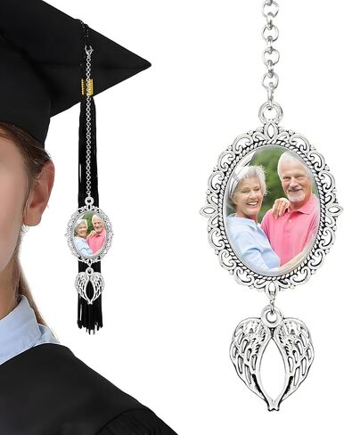 Custom Graduation Tassel Photo Charm 2025 Tassel Graduation Decorations Personalized Memorial Charm Tassel for Graduation 2025 Cap Decor in Saudi Arabia