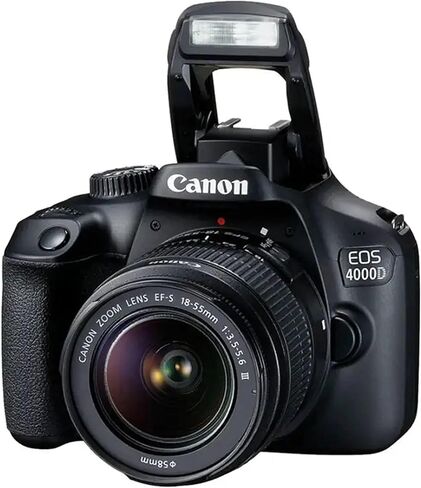 كاميرا Canon EOS 4000D / Rebel T100 DSLR (الهيكل فقط) + بطاقة ذاكرة سعة 32 جيجابايت + حامل ثلاثي القوائم + حافظة + مجموعة تنظيف والمزيد (متجددة) in Kuwait